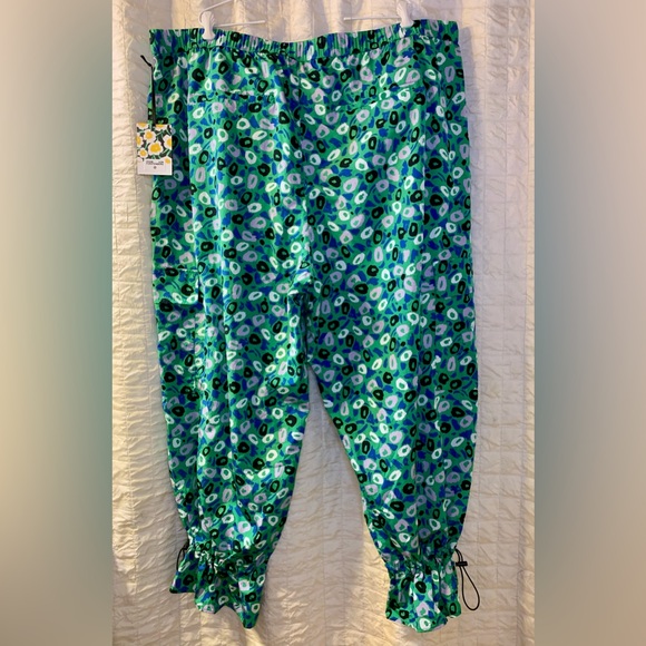 DVF X Target Women's Utility Jazz Dot Green Cargo Pants 3XL NWT - Picture 4 of 15